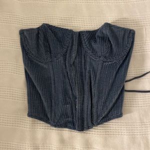 Urban corset top. Velvet waffle. Size medium.
